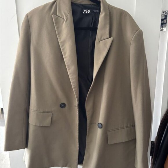 Zara Green Oversized Blazer - Picture 2 of 5